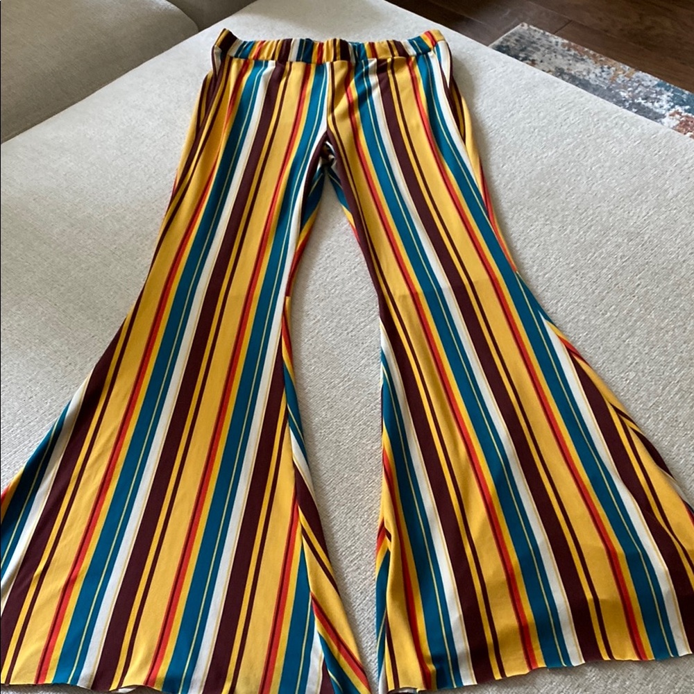 Striped Wide Leg Pants